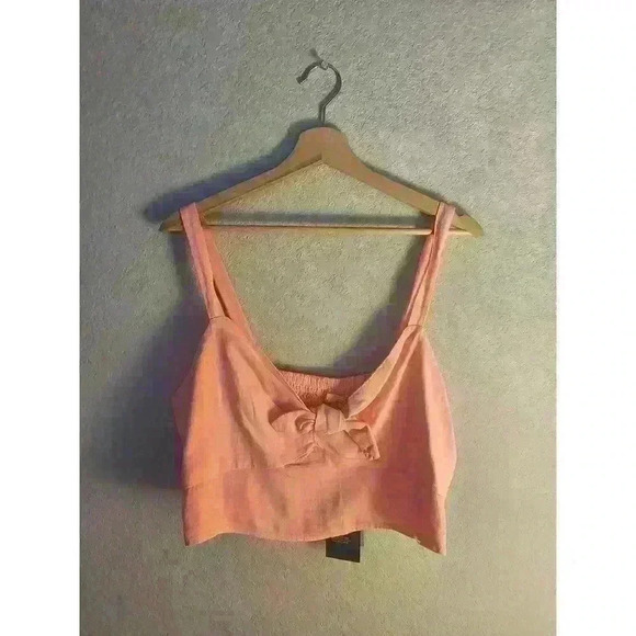 Peachy crop top linen - Picture 1 of 1